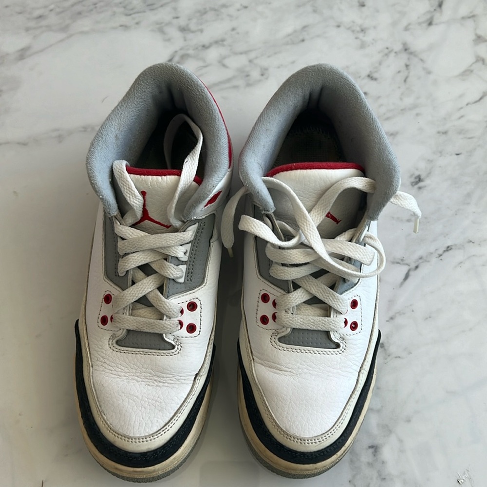 Nike Air Jordan 3 III Retro GS Fire Red 398614-120 Youth Size 7 Y Men's Size 7